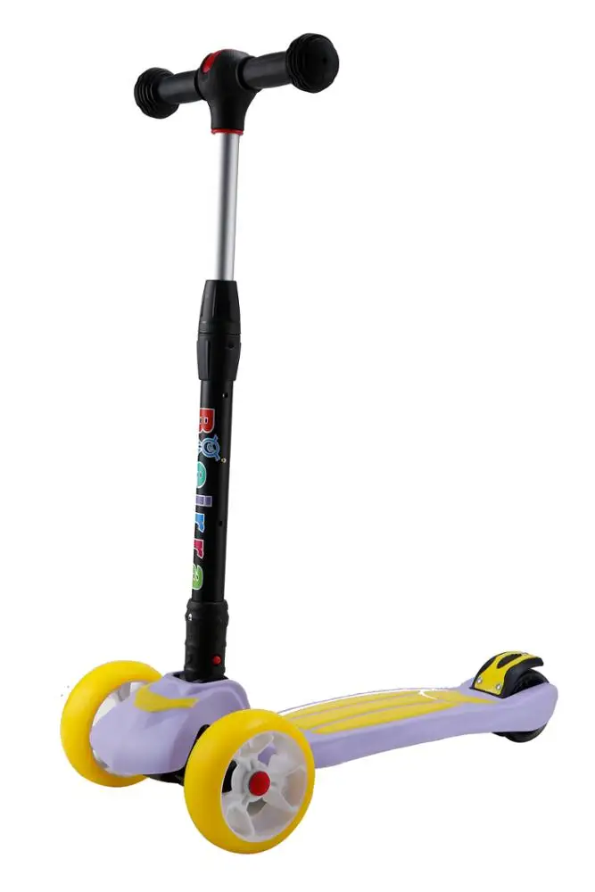 Daddy Child Folding Maxi Three Wheel Plastic Kick Scooter For Kids