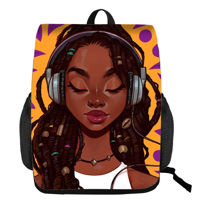 

Coolost New Product Printing Backpack Africa Kids School Bag for Girl Young People Daily Bag School Backpack Sport Bags, Black