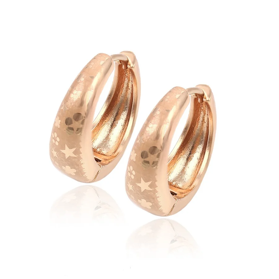 

29323-Xuping Jewelry Fashion Hot Sale Huggies Earring With 18k Gold Plated