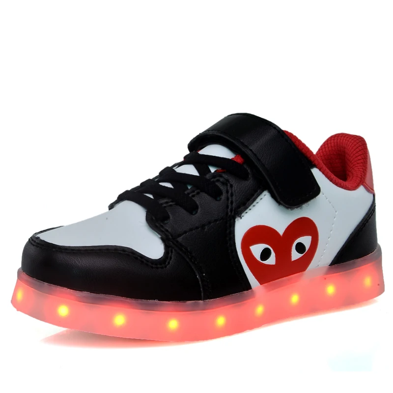 

Fashion LED Shoes Kids Spring Star Soft Children Light Up Shoes Antiskid Bottom Tenis Led Shoes for Children, Picture