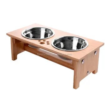 dog food water bowl stand