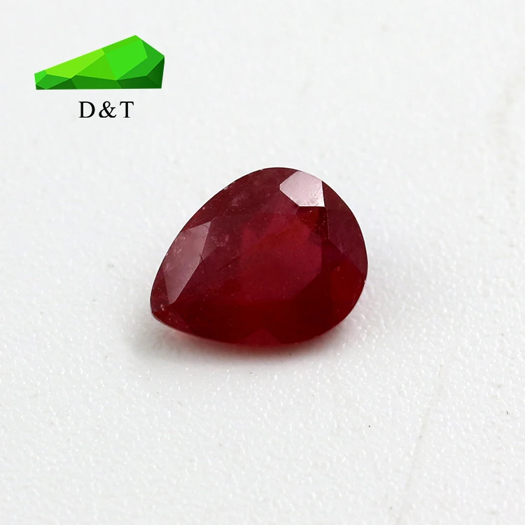 factory price nature ruby 4x6mm octagan shape loose gemstone price