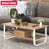 Modern Coffee Table Desk Drinks Serving Table Cafe Rectangle