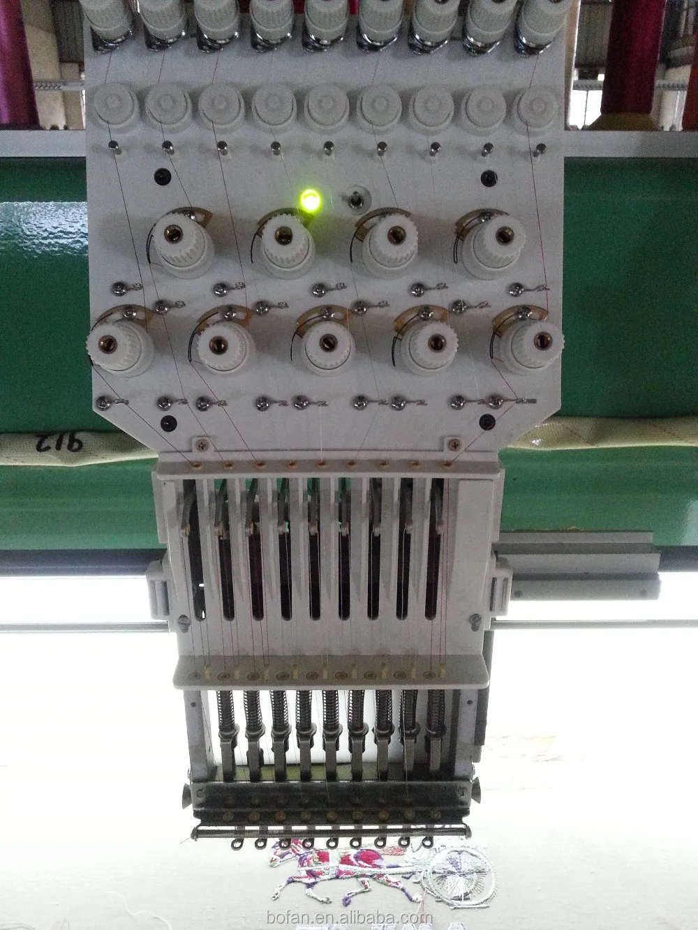 Dahao Embroidery Machine Software 9 Needles 2 Heads Flat Computer