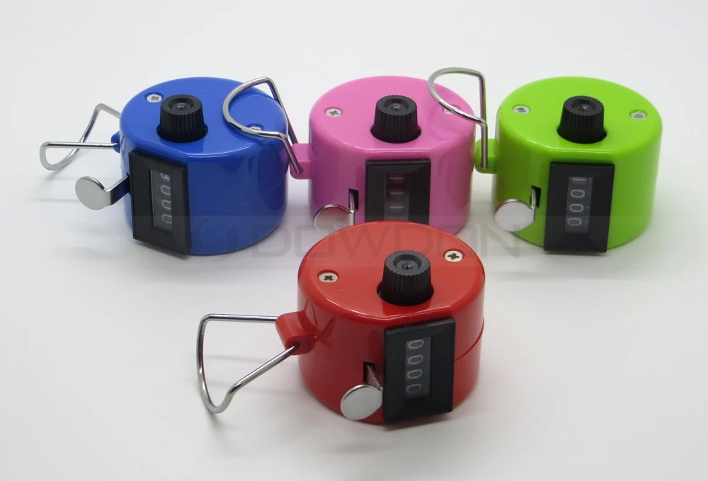 8 Color In Stock Fourdigit Plastic Shell Mechanical Tally Counter Hand
