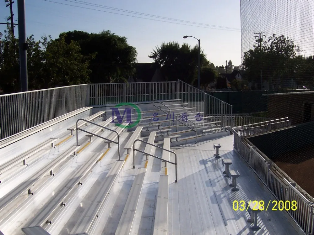 
2021 MC-7F handball stadium chair metal bleacher outdoor bleacher sports Aluminum bleachers 