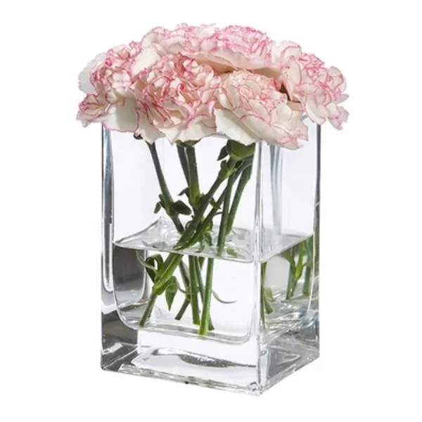 Square Glass Vase For Flower Arrangement Glass Flower Vases For