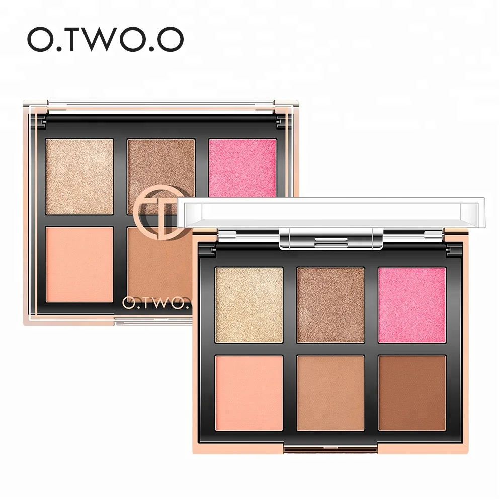 

O.TWO.O High Quality Rich Color Blusher Palette Eyeshawdow, 4 set (6 color eyeshadow + 2 color blusher)