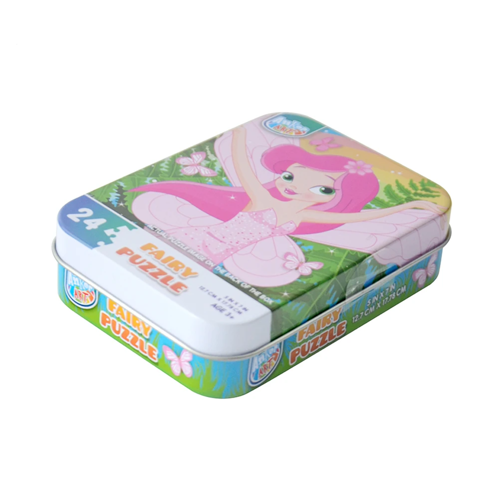 Lovely Cartoon Embossed Chocolate Candy Sweet Tin Box For Kids