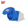 IP44 IP67 32A 400V 3P/4P/5P Industrial Plug and Socket for Reefer Container Socket LW Brand