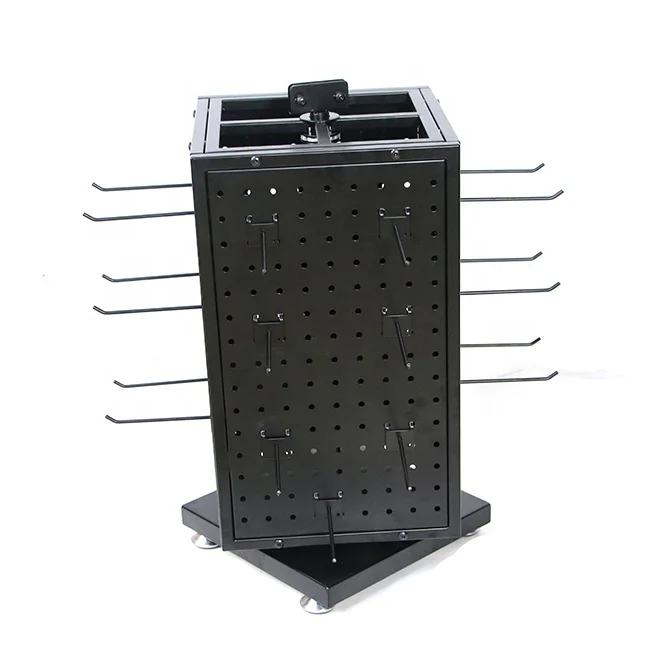 Free Standing Metal Pegboard Display Stand Shelf For Product - Buy ...