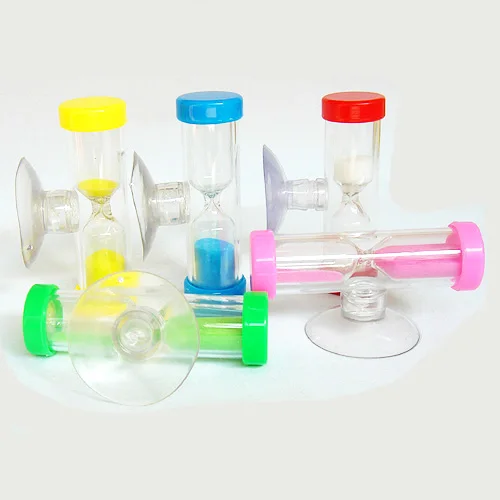 

Plastic 1/2/3/5 minuter sand hourglass sand clock hourglass timer with suck for promotion, Customize
