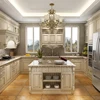 New Model Antique White kitchen cabinet Designs Cherry Solid Wood Kitchen Cabinet