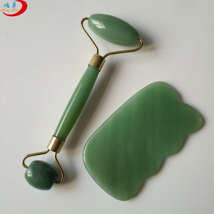 

Facial massage green jade roller mini face