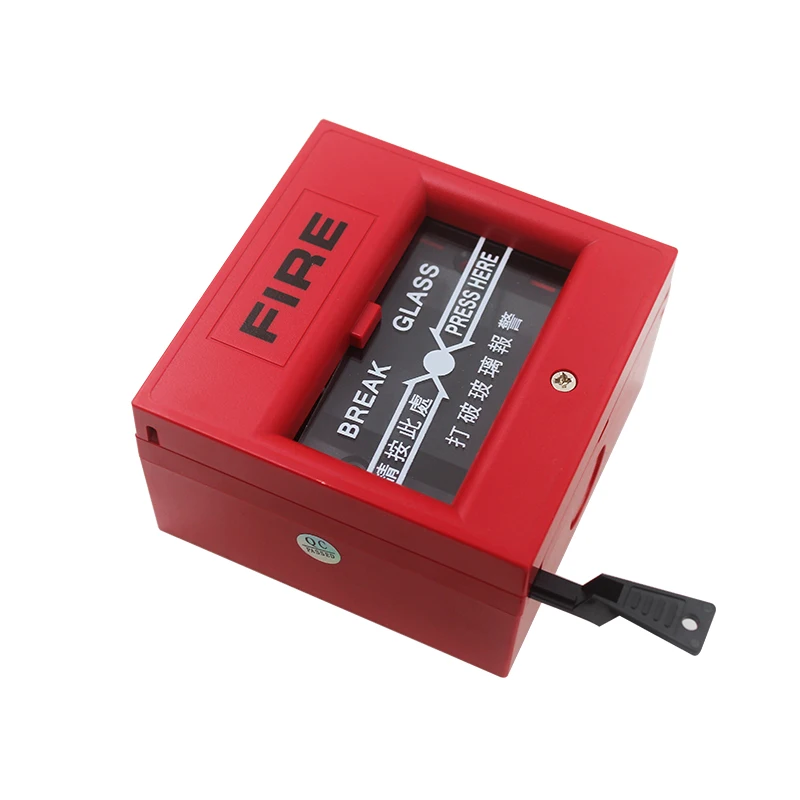 
Red Fire Alarm Break Glass Manual Call Point with Fireproof Material 