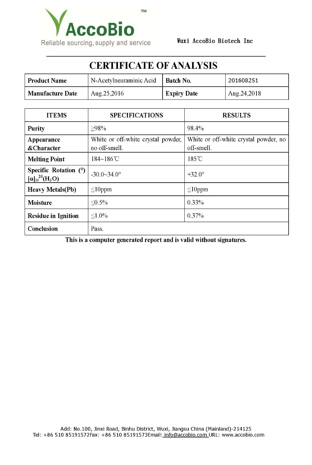 Highly reconmend!!! factory supply Sialic acid, N-Acetylneuraminic Acid,