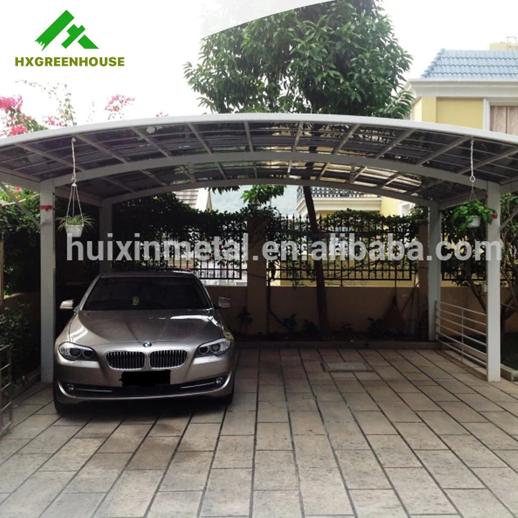 High Grade Solid Pc Wooden Aluminium Frame Double Carport Buy