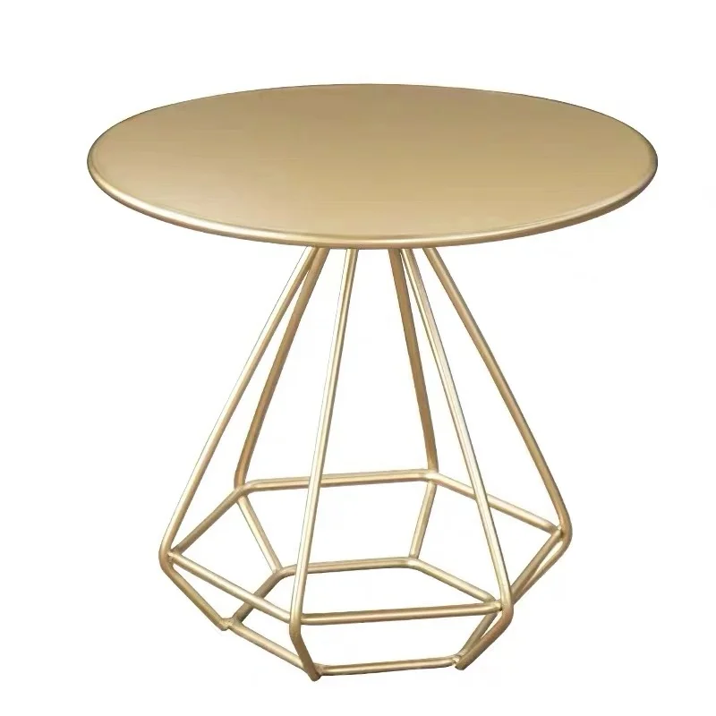 Nordic Balcony Small Tea Table Simple Living Room Small Table Golden