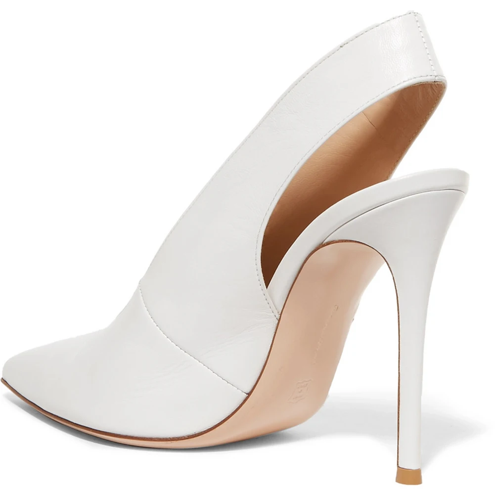 white heeled slingbacks