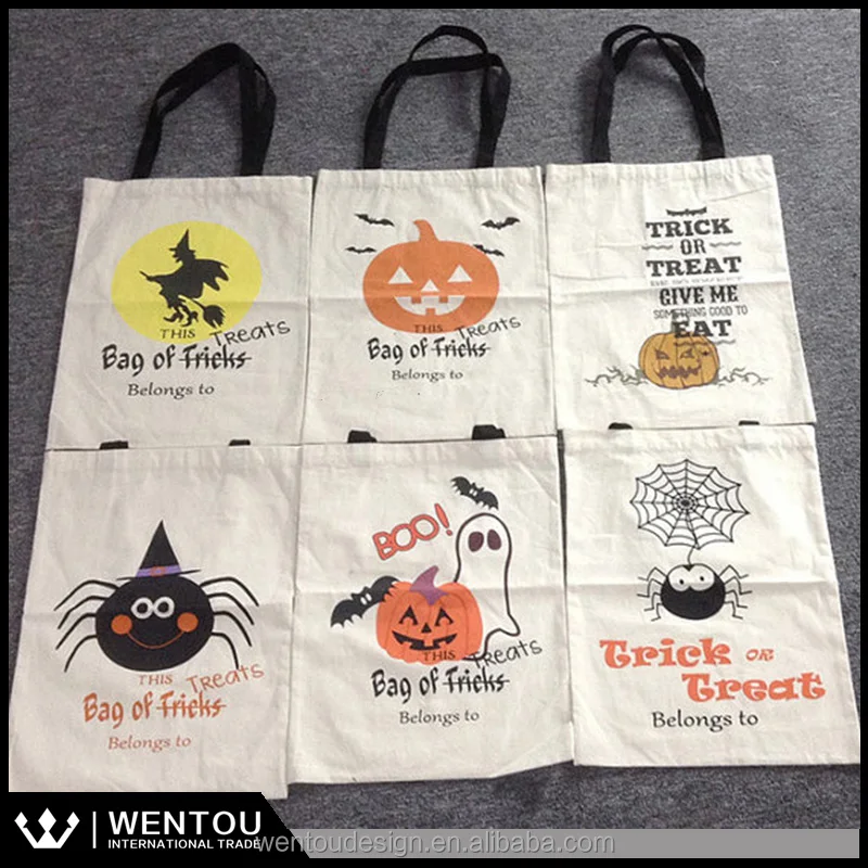 halloween tote bags bulk