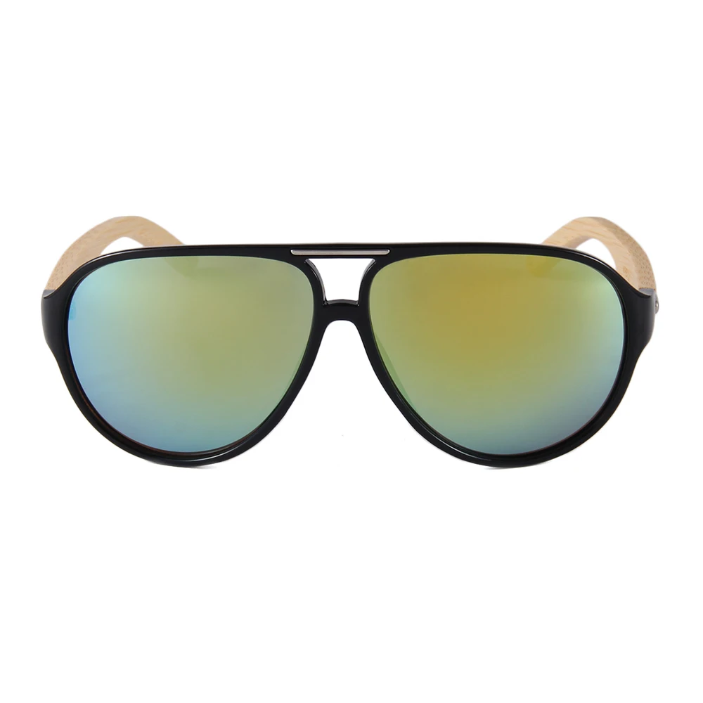 

oem discounted oversized bamboo arms sun glasses 2019