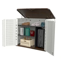 

HDPE Plastic cheap waterproof outdoor storage garden cabinet