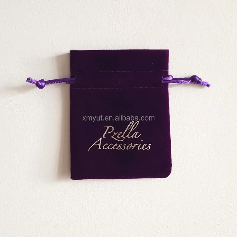 Custom Velvet Jewelry Bag/jewelry Pouch with logo