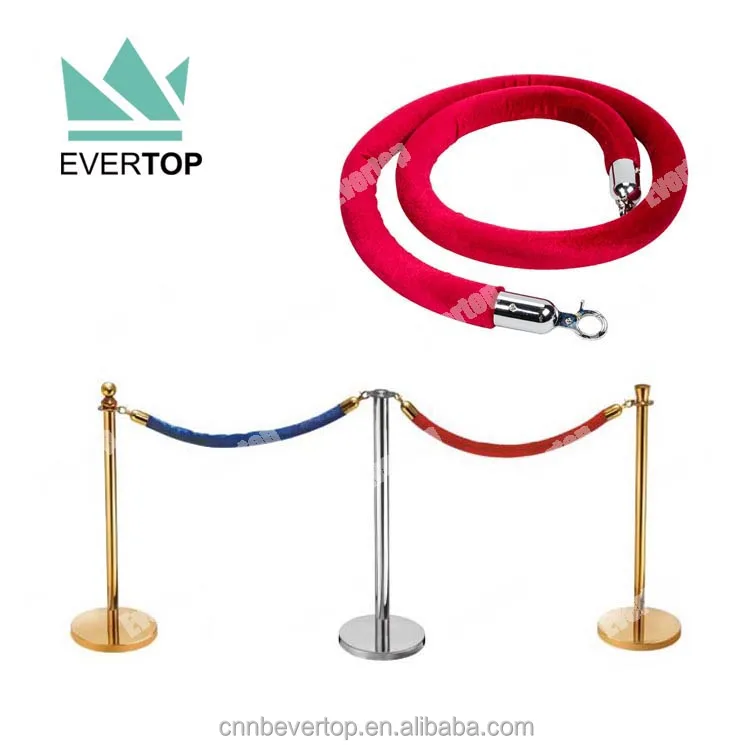 Rope A Red Blue Black Control Crowd Rope With Hooks At The End,Portable