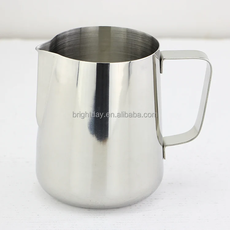 1 litro de acero inoxidable pulido leche jarra para caf/é con leche y de caf/é Cappucino
