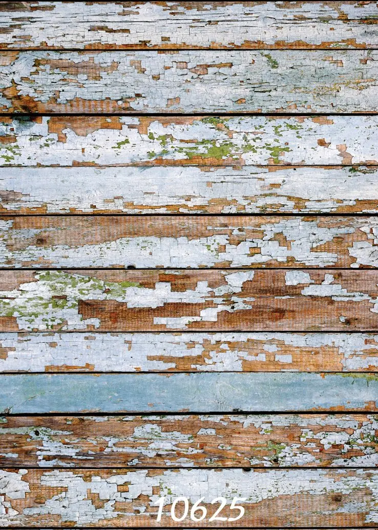 WOLADA 5x7ft Old Wood Wall Poly Fabric Photo Backdrops Customized Photography Background Studio Props 10625