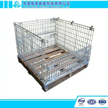 Dilipat Kawat Baja Galvanis Mesh Kandang Palet Kotak - Buy 