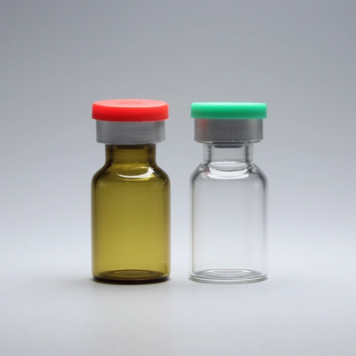 2毫升透明和棕色低硼硅管状玻璃瓶用于制药注射