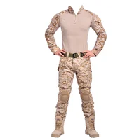 

Military clothing german camouflage suit kryptek camo uniform emer type combat shirt pants pads tactical clothing for hunting