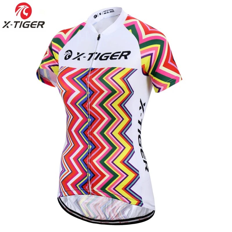 

Women Cycling Jersey Summer Anti-UV Cycling Clothing Racing MTB Bike Clothes, Customized color