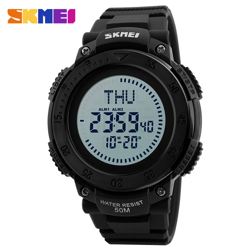 

SKMEI 1236 Men's Sport Watch Digital Movement Multi-function Plastic Band Watches
