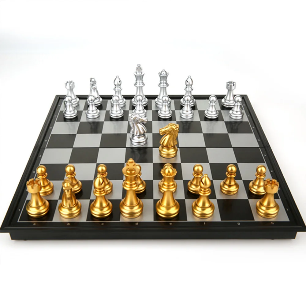 

Folding Megnetic Chess Set Chess Game Set, Black