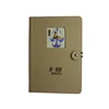 Elastic closure hardcover kraft paper Eco notebook with window