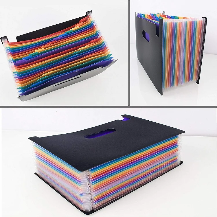 High Quality Office Supplies 24 Pockets Expanding File Folder Organiser