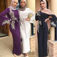 

2019 Newest arrival design wholesale high quality muslim turkey abaya with embroidery maxi dress