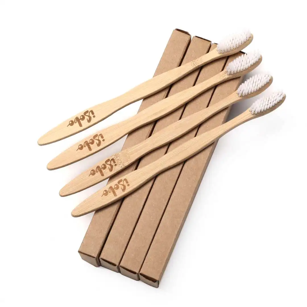 Factory High Quality Customized Soft Baby Bamboo Toothbrush Pack Of 4