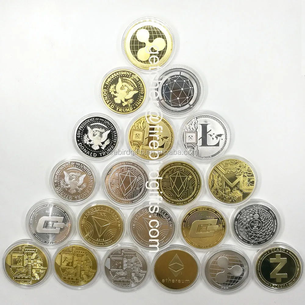 Custom Metal Gold Silver Crypto Bit Commemorative Bitcoin ...