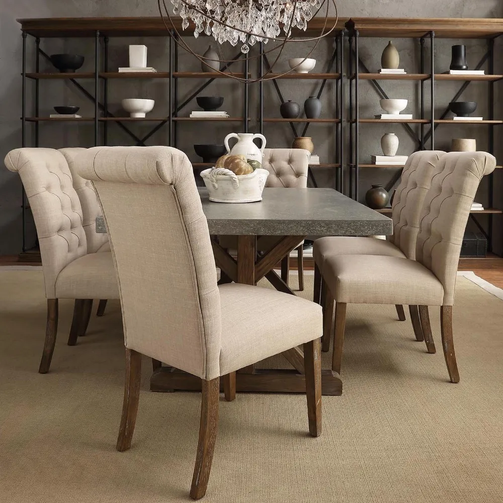 Wood Dining Chair Tufted Roll Back Dining Chair Buy Dining Table And