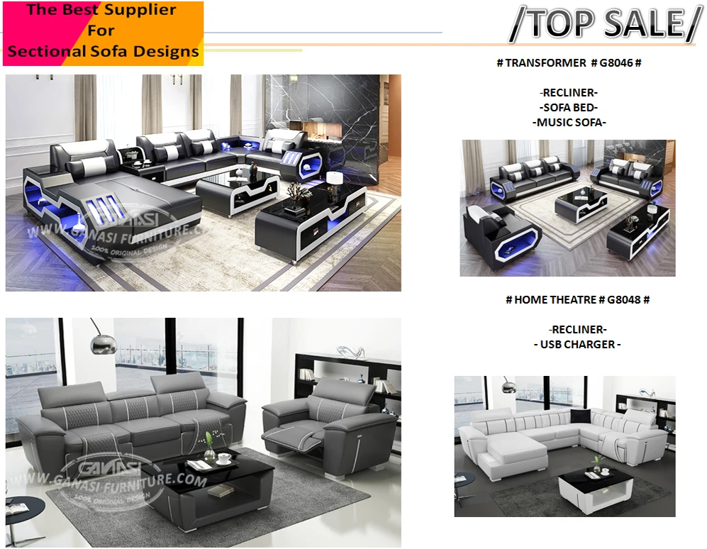 Latest Ganasi Germany Modern Sectional Folding Sofa Beds Buy Sofa