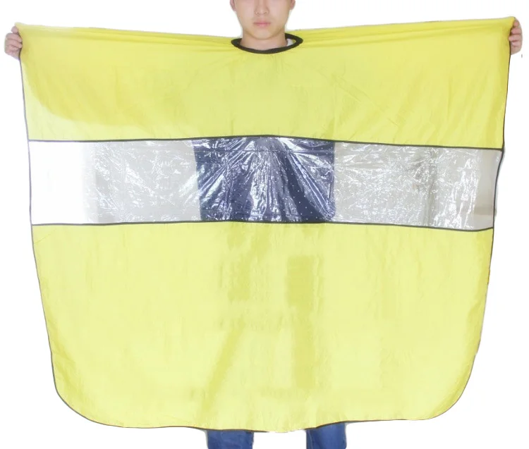 

Transparent Adult Hairdressing Cape Gown, Yellow;white;red
