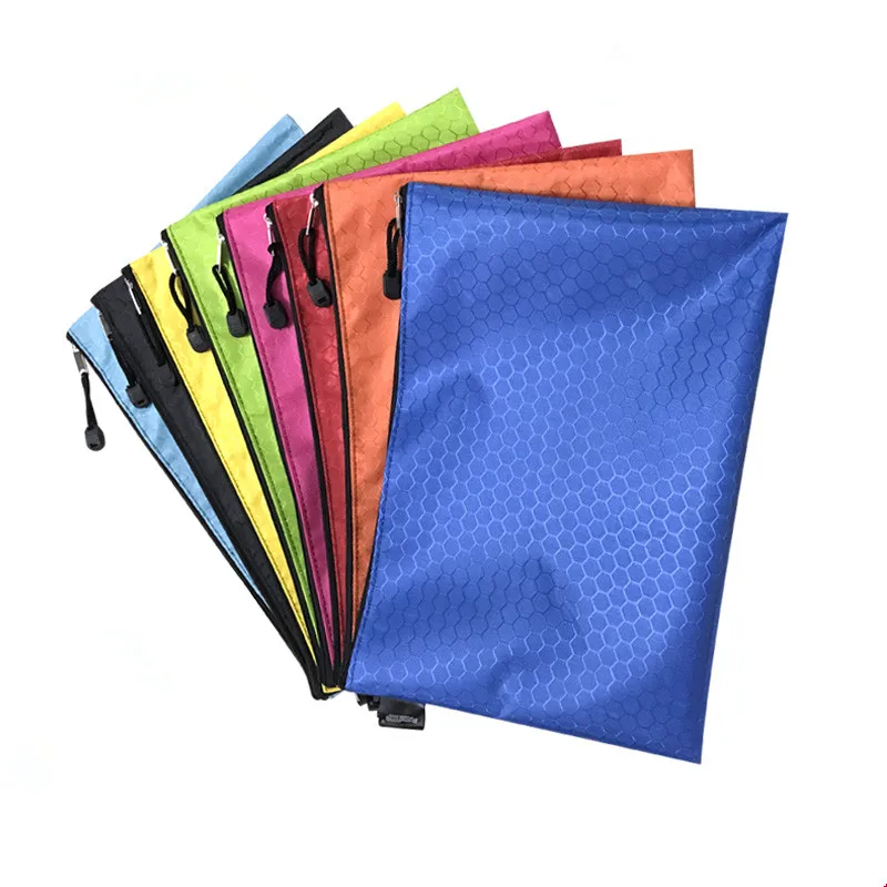 File Packet A4 Office Stationery Waterproof File Pocket Zipper ...