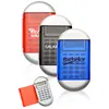 8 digits pocket size super slim oval shape hand hold flip cover caluclator with push button
