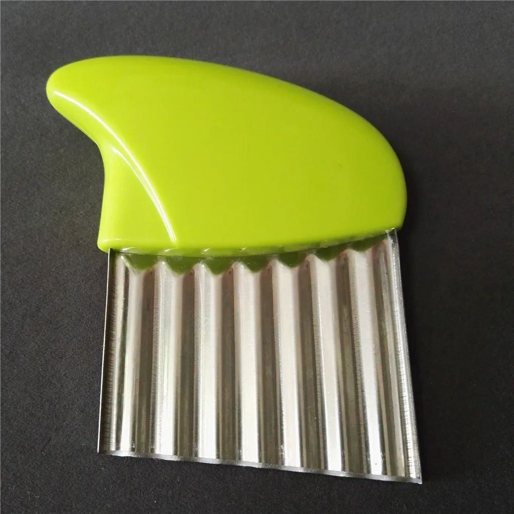 stainless steel vegetable carror potato wavy crinkle cutter