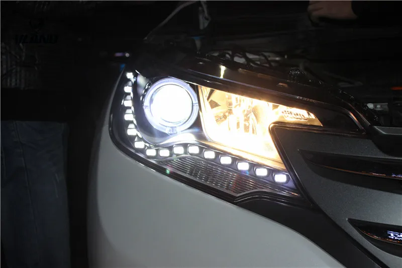 VLAND factory for Car Headlight for CRV LED Head light for 2012 2013 2014 for CRV Head lamp with angel eyes