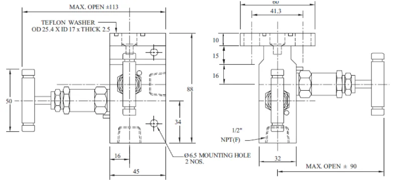 T type 2 valve manifold