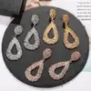 19672 Dvacaman New Arrival Custom Statement Gold Plated Hoop Drop Earrings for Women